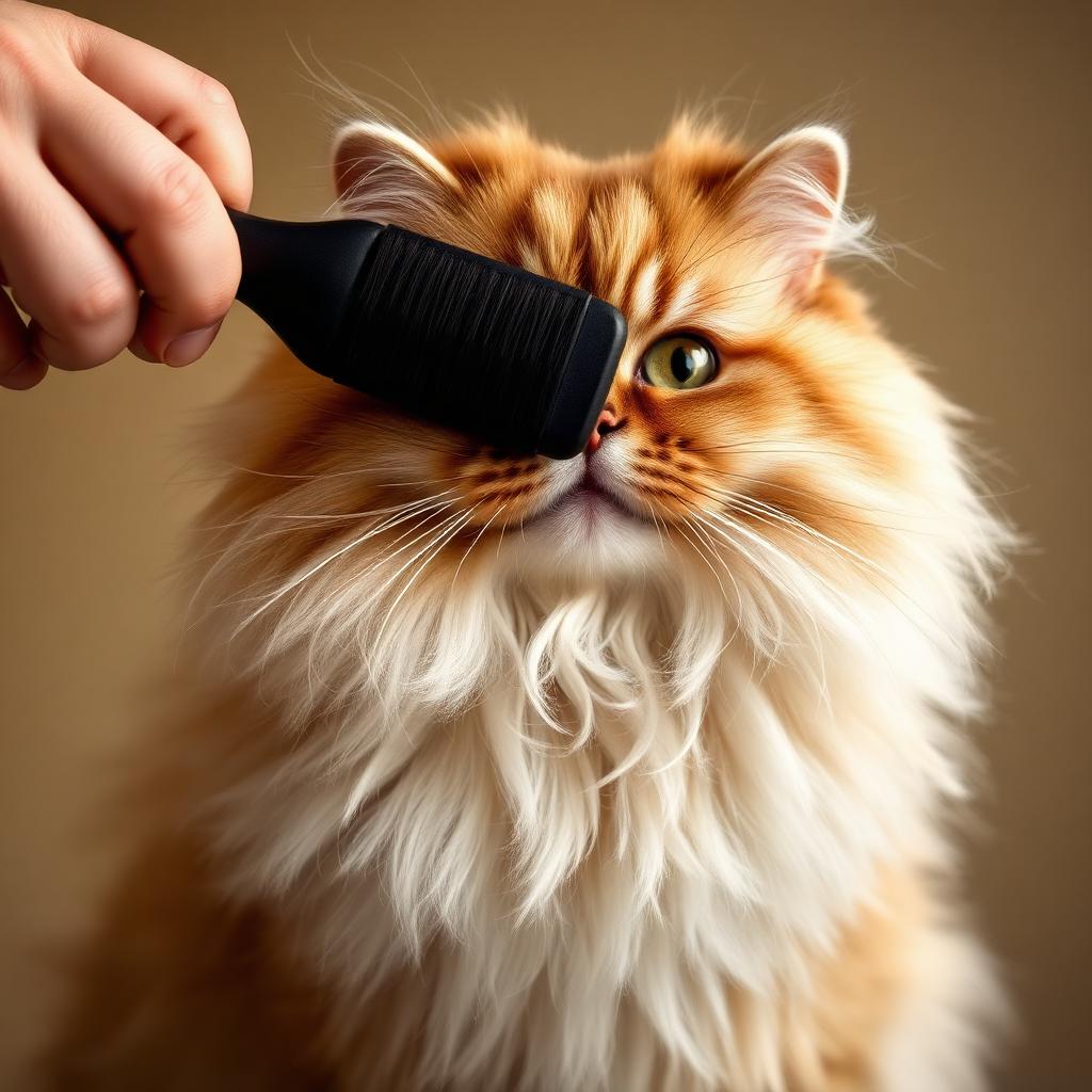 Gentle brushing session